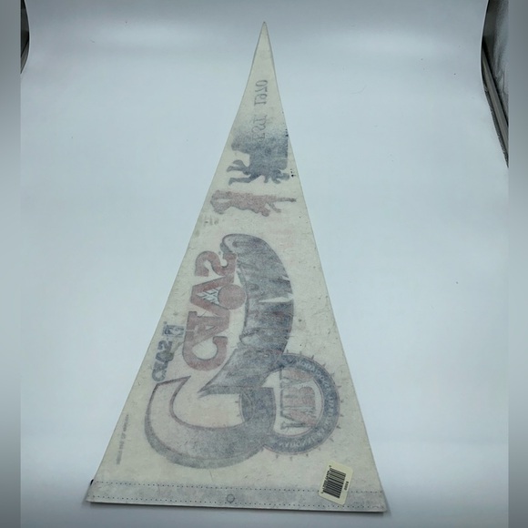 Vintage 1992 TRENCH NBA Cleveland Cavaliers EST.1970 Team Logo Pennant Flag - Picture 2 of 3